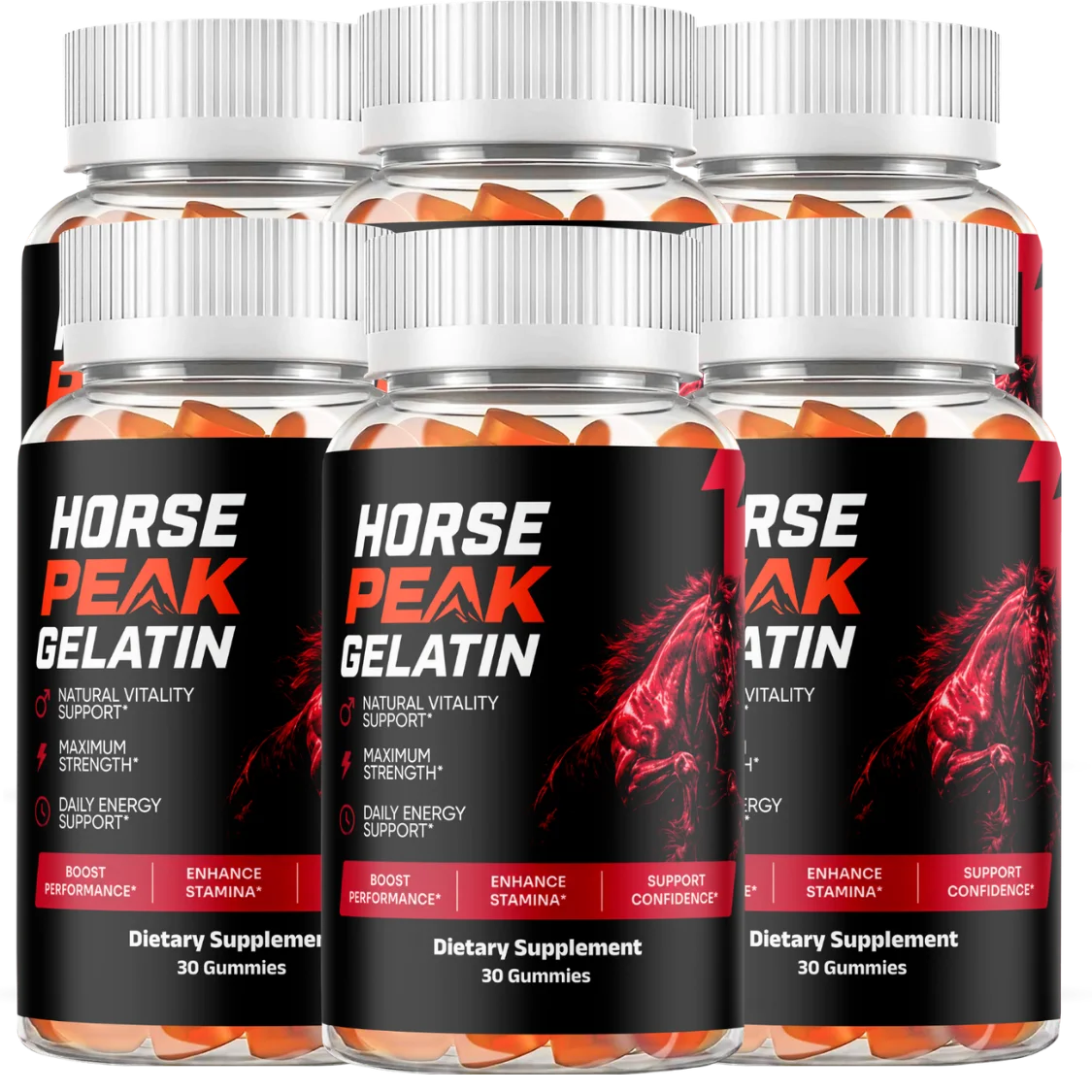 6 Bottles of Horse Peak Gelatin